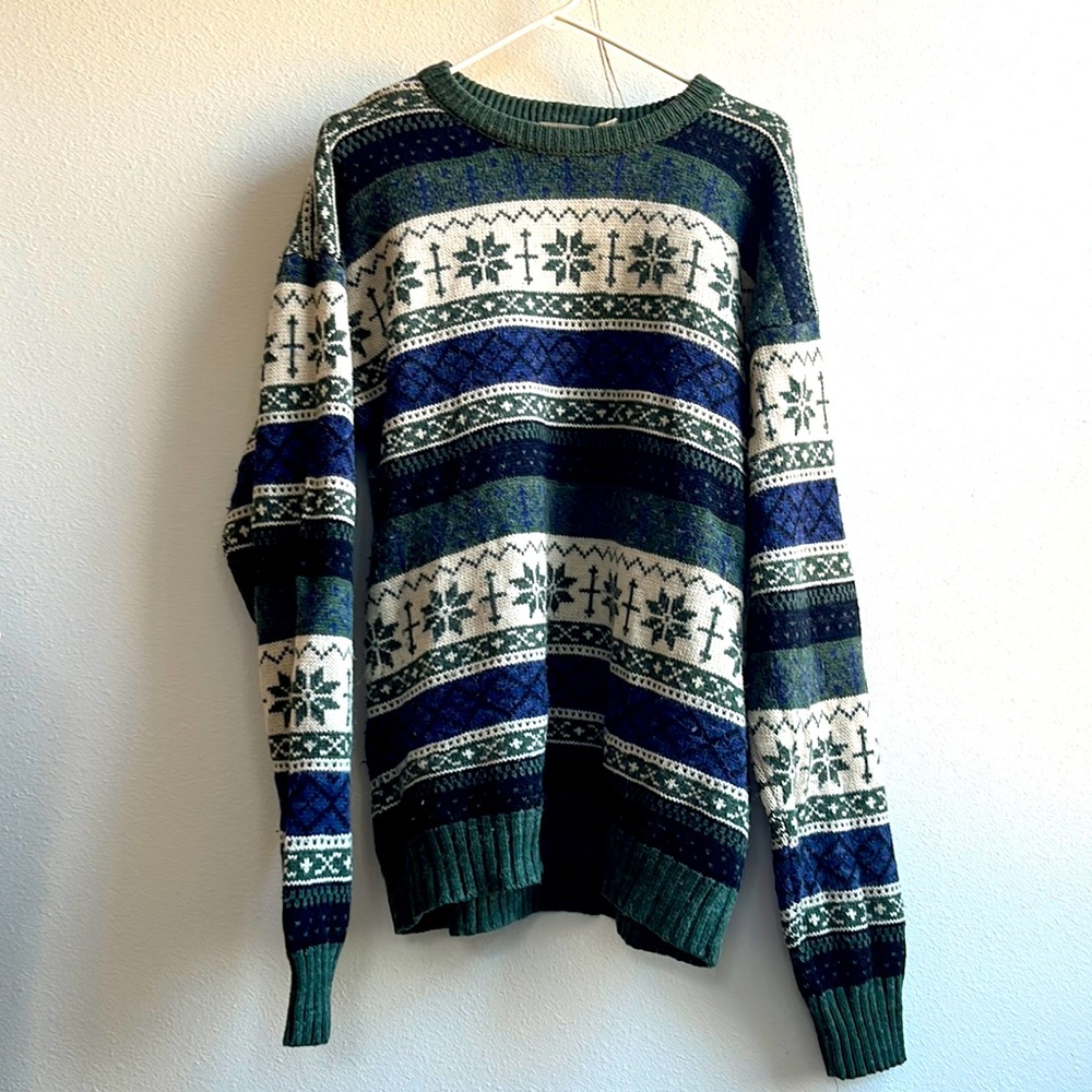 Vintage oversized St. John’s Bay sweater.
